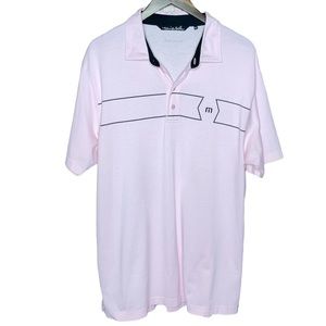 Travis Mathew Light Pink Polo Shirt